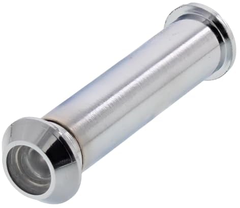 ToniTec Türspion Spion für 60-85 mm Türblätter Weitwinkel Messing PVD Chrom Poliert