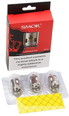 SMOK TFV12 Prince Cloud Beast Spulenkopf V12 Prince-T10 TPD 0,12 Ohm Ersatz-Kerntank 100% authentisch-3 stück