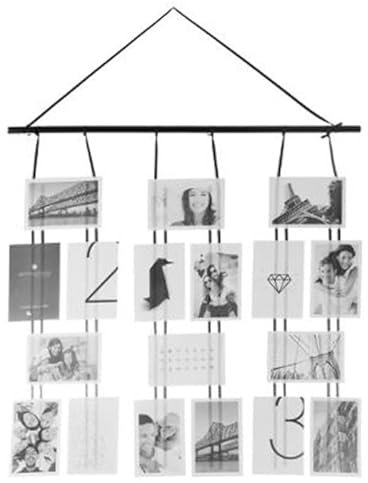 Paris Prix Atmosphera Créateur d'intérieur - Pêle-Mêle 18 Photos Suspension 90cm Noir