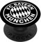 FC Bayern München Logo schwarz PopSockets PopGrip: Ausziehbarer Sockel und Griff für Handys/Tablets mit Tauschbarem Top