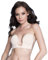 Selente My Secret Reggiseno Invisibile Adesivo/Coppe in Silicone Push-up per Abiti scollati, Coppe A-E, Beige Plunge, C