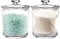 Youngever 2 Pack 450ML Clear Plastic Apothecary Jars, Re-usable Qtip Holder, Cotton Swab Holder, Bathroom Vanity Organizer for Cotton Balls, Cotton Swab, Qtips