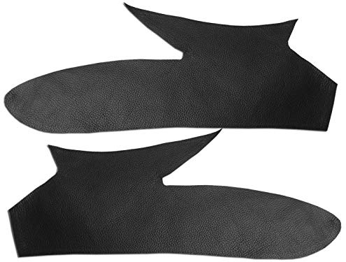 Leather Steering 2 Black Leather Interior Door Handle Covers for 3 Series F30 F31 & 4 Series F32 - Black Leather Cover for Interior Door Handle - Ambidextrous, 2x SET