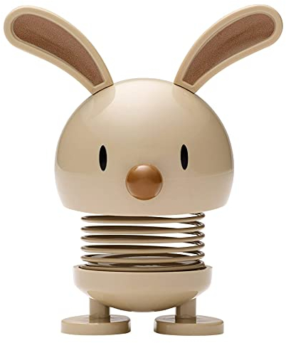Hoptimist Osterhase, Osterdeko, Niedliche Tischdeko zu Ostern, Kleine Ostergeschenke Erwachsene, Frühlingsdeko Innen, 7,5 x 5,8 x 9 cm, Latte