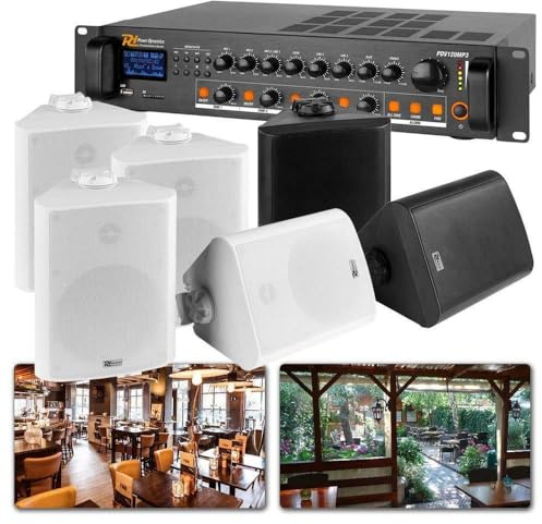 Power Dynamics 100 V 2-Zonen-Soundsystem (innen und außen) 90 W für die Gastronomie