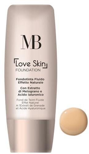 MB Milano - Love Foundation Foundation – Goldbeige 03 – Leicht & natürlich – spendet Feuchtigkeit & leuchtet