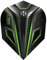 Harrow Noble Dart-Flights, Standardform, 5 Sets (15 Flights) (grün)