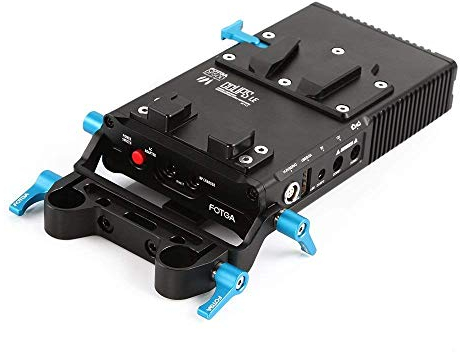 Fotga DP500III V Mount Battery Plate Adapter Charger Power Distributor Splitter for Standard V Mount Battery DSLR Mirrorless Video Camera Monitor Recorder