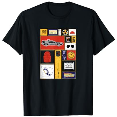Back To The Future 35th Anniversary Icon Panels T-Shirt