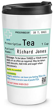 Tazza da viaggio con nome, personalizzabile