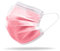 S&SMedical Mascherine chirurgiche 3 veli certificate CE | Dispositivo Medico di tipo 2r | Resistente agli spruzzi 99,9% di protezione Gancio salve orecchie (100 Unità (Confezione da 1), Rosa)