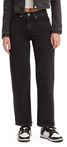 Levi's Women's 94 Baggy, (New) Black Stonewash, 28