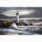 Tinnfea DIY 5D Diamant Malerei Vollbohrer Kit, square drill Leuchtturm Am Meer 50x70cm Diamond Painting Bilder Set Malen nach Zahlen Kreuzstich Stickerei Strass Mosaik Gemälde für Home Wand Dekor