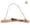 HLQHXWHZT Holzscheite für Dekoration, natürliches Treibholz, dekorative Zweige, Wanddekoration, Schmuck-Organizer mit 5 Haken (38,1 cm)