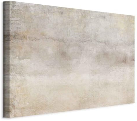 murando - Akustikbild Hintergrund beige Bilder Akustikschaum Hochleistungsschallabsorber Schallschutz Leinwand 1 tlg Wandbild Raumakustik Schalldämmung wie gemalt Betonoptik