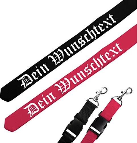 Spaß Kostet Schlüsselanhänger lang mit Wunschtext Altdeutsch eigener Text Name schwarz pink