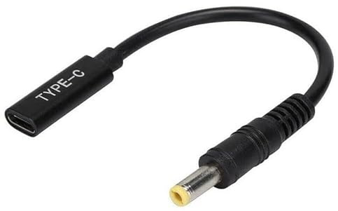 CoreParts Conversion Cable Convert USB-C to 5.5 * 2.5mm, USB-C TO 5.5 * 2.5MM ADAPTER (Convert USB-C to 5.5 * 2.5mm Connects all Laptops/Monitors that require 5.5 * 2.5mm to USB-C Chargers - Upto)