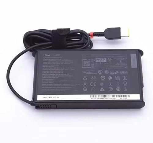 20V 8.5A 170W AC Adapter Charger Compatible with Lenovo Thinkpad P53 P70 P71 P72 P73 P15 for Legion Y7000 Y7000P Y9000K ADL170SDC3A PSA10R16886 02DL140 T15p-20