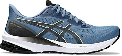 ASICS Herren GT-1000 12 Laufschuhe, Storm Blue/Dune, 14