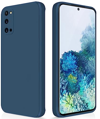 GiiYoon Hülle Kompatibel mit Samsung Galaxy S20, Hochwertiges Liquid Silicone Case, Rundumschutz Handyhülle, Kratzfestes Weiches Mikrofaserfutter- Blau