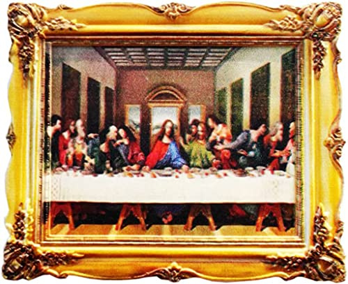 The Last Supper Leonardo da Vinci berühmte Gemälde Italien Kühlschrankmagnet Kühlschrankmagnet Dekoration Magnet Aufkleber Souvenir Harz Handwerk