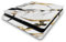 Head Case Designs Weiß, Gold Und Schwarz Marmor Vinyl Haut Gaming Aufkleber Abziehbild Abdeckung kompatibel mit Sony Playstation 4 PS4 Slim Console