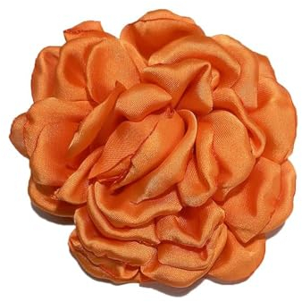 Broches Délicates En Forme De Pivoine Rose Délicate Classique Pour Fête De Mariage Danse Banquet Pour Femme Épinglettes Robe Costume Vêtements Accessoires Bijoux Cadeaux De Noël 95 mm (Orange)
