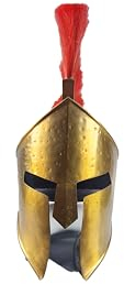 Lumberkart Handgefertigter Spartaner-Helm & Schale, Kopfbedeckung, für Cosplay-Kostüme, LARP, Halloween, römischer König Leonidas (Helm)