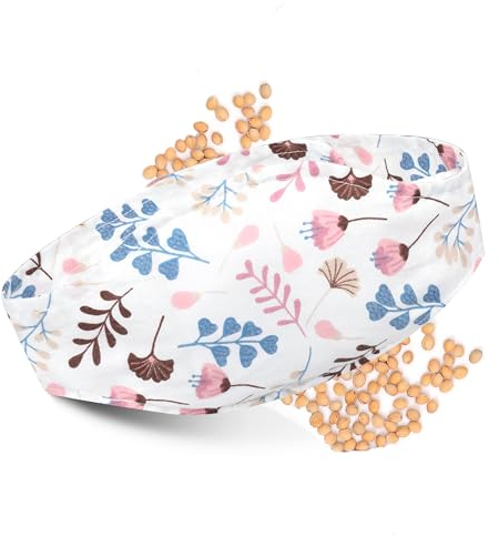 Lovely Hippo Cintura anti colica per bambino in nucleo di ciliegia a micro onde, alternativa borsa dell'acqua calda, nucleo di ciliegia, borsa dell'acqua calda per neonati anti coliche, cintura 100%