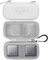stukcaze KardiaMobile EKG-Monitor, 1 l, 6 l, tragbare harte EVA-Kardia-Handytasche mit Kletterclip, schützender KardiaMobile EKG-Organizer, Weiß