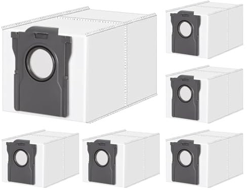 Rrochio Sac pour Dreame X40 Ultra, 6 Accessoires pour Aspirateur Dreame X50 L20 L40 Ultra, L50 L40s L10s Pro Ultra, L10s Ultra Gen2, S20 Ultra 3,2L Capacité pour Mova V50 Ultra, P50 Ultra, E30 Ultra
