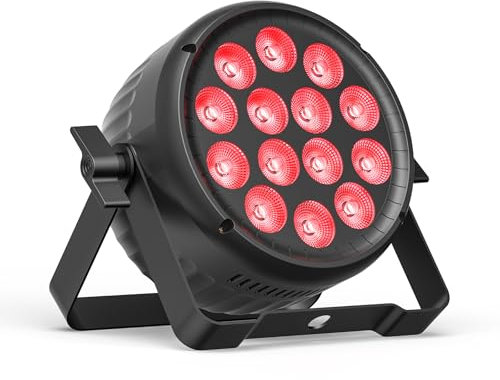 Nitehop 210W RGBW LED Par Scheinwerfer, Multi-Effekt DMX512 Leiser Betrieb LED Bühnenlicht Hochleistungs-Strahler mit Soundaktivierten für Party DJ Drama Club Hochzeit Halloween