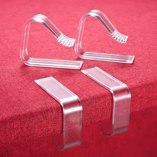 Reroon Lot de 12 pinces de support de nappe résistantes au vent pour table d'extérieur et pique-nique, pinces antidérapantes pour jupe de table, pour fête et camping
