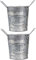 Sosoport 2St Amphora Rinde Blumeneimer Französischer Retro-Blumeneimer Blumendekor sukkulenten Indoor Plants verkleidung eiserner Pflanztopf Garten blumentöpfe galvanisiertes Eisen Silver