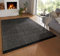 Taracarpet Moderner Boho Skandi Kurzflor Wollteppich Ethno Flachgewebe Kelim Teppich handgewebt Dhurry schwarz 300x400 cm