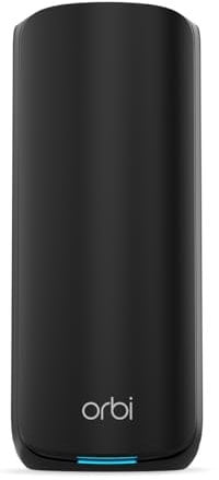 Netgear Orbi 870 Series (RBE870B) Tri-band WiFi 7 Mesh Add-on Satellite, Works with Orbi RBE872B and RBE873B, Adds Coverage up to 2,500 sq. ft, BE21000 802.11be (up to 21 Gbps), Black