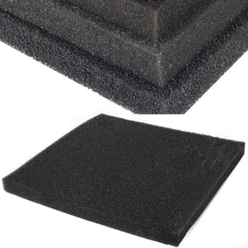 Aquarium Filterschwamm 50x50x2cm Schwarz Schaumstoffplatte Aquarium Reinigungsmedien Biochemische Filtration 15/30/40 PPI (PPI-40 - fein)