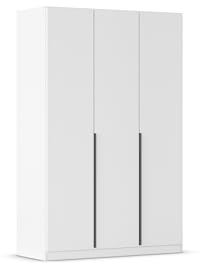 Rauch Möbel Alabama, Kleiderschrank, Farbe Weiß, Breite 136 cm | Schrank, 3-türig, Zubehör Basic, für Schlafzimmer, Kinderzimmer, Gästezimmer, Homeoffice, Garderobe, Flur