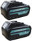 2 Stück Akku Ersatzakku für Makita 18V Akku 8Ah, BL1860B BL1850B für Baustellenradio DMR108 DMR110 DMR107 DMR112 DMR104 Radio mit LED Werkzeugakku Ultralange Akkulaufzeit 21700