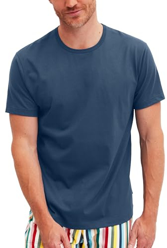 CALIDA RMX Sleep T-Shirt Herren Dark Denim 58-60