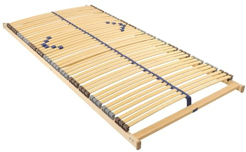 Sleepneo Lattenrost 90x190 cm fertig montiert Blauer Engel-Zertifizierung 42 Latten 7-Zonen Traglast ca. 150 Kg Birkenschichtholz Made in Germany