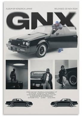 GDNWHINZL Kendrick Poster Lamar Music Rapper Singer Vintage Gnx Collage Für Zimmer, Ästhetische Leinwand-Wandkunst, Schlafzimmer-Dekor Posters 12x18inch(30x45cm)