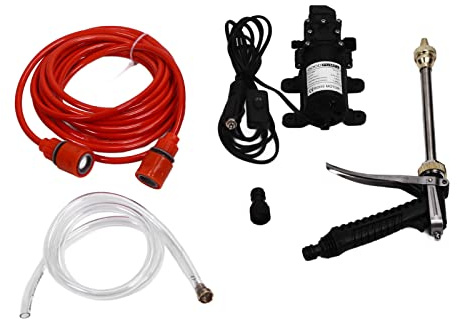 TYCIONG 12V 100W High Pressure Kit with 6m Hose for Car Washing Garden Irrigation Home