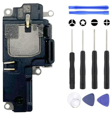 S&L ENTERPRISE Loud Speaker Ringer Buzzer Compatible with iPhone 12/12 Pro Loudspeaker Replacement Incl. Repair Tool Kit