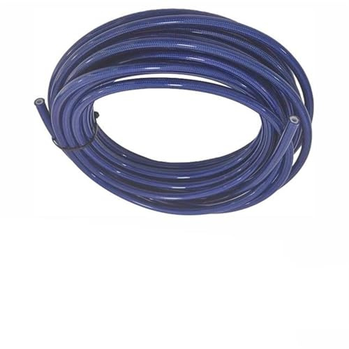 Hydraulikbremsschlauch Motorrad-Bremsschlauch Aus Geflochtenem Edelstahl Und Nylon, Bremsleitung, Gas-/Öl-/Kraftstoffleitung, Rennbremsschlauch, 1 M(Blu)