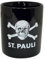 FC St. Pauli - Kaffeebecher Totenkopf - schwarz