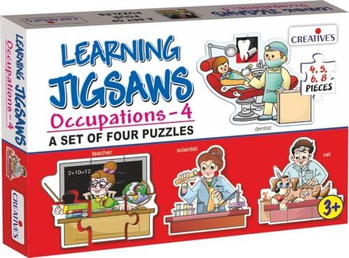 Creative Educational Learning Jigsaws-Occupations-4 Creative Puzzles