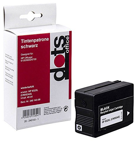 dots 1725,4001-DOTS Dots Tinte ersetzt HP 932xl Bk