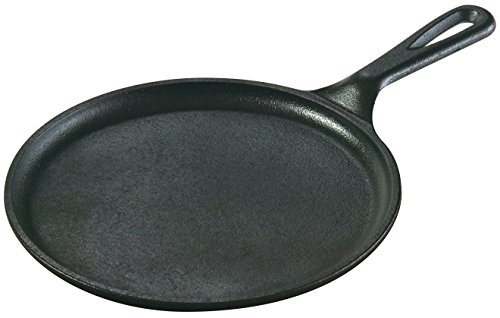 Lodge 21.29 cm / 8.38 inch Pre-Seasoned Cast Iron Round Griddle