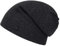 LIERYS Fine Merino Long Beanie Herren/Damen/Kinder (Länge: 30 cm) - Made in Germany - Strickmütze aus Merinowolle - Wintermütze in One Size (54-61 cm) - Herrenmütze Herbst/Winter anthrazit One Size